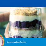 Blue Jamun Yoghurt Parfait