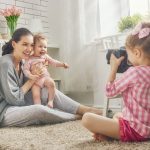 Happy,Loving,Family.,Mother,And,Her,Daughters,Children,Girls,Playing