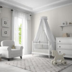 Classic,Children,Room,White,Color,3d,Rendering