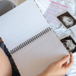 Pregnant,Writing,Baby,List.,Beautiful,Pregnancy,Woman,Writing,Check,List.