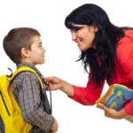 Mother,Having,An,Conversation,With,Her,Son,Before,Going,To